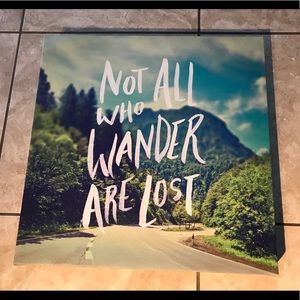 Not all who wonder canvas